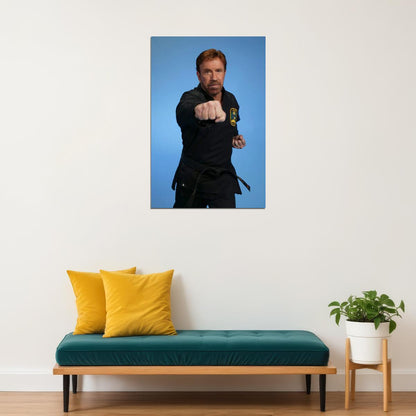 Chuck Norris 80's 90's Martial Arts Master Actor Poster Wall Art Print Home Wall Decor