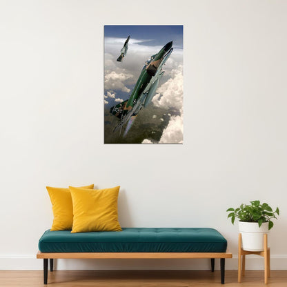 F-4 Phantom Fighter Bomber Aircraft Poster Wall Art Print Home Wall Decor