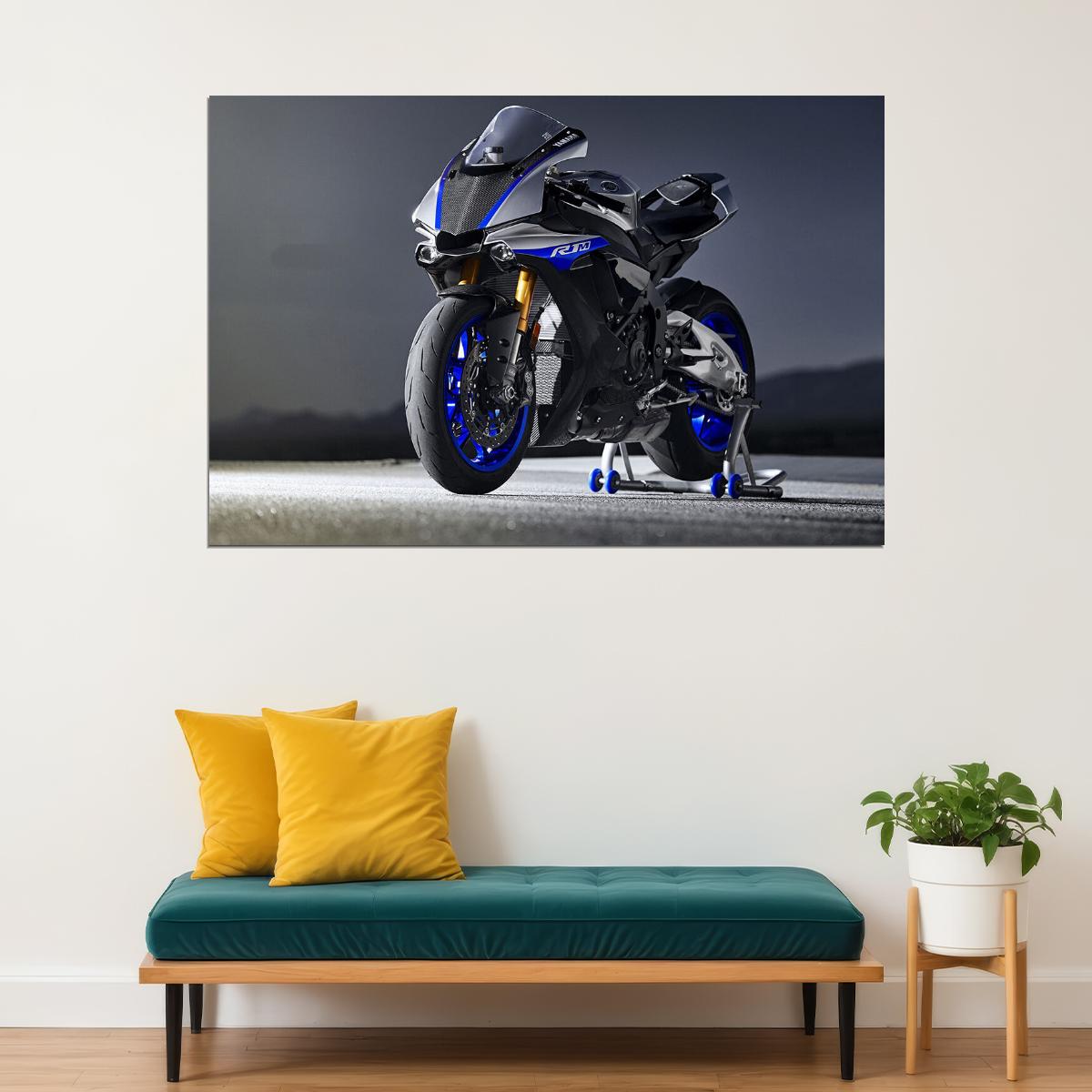 Yamaha R1 Luxury Motorcycle Speed Motorcycle Poster Wall Art Print Home Wall Decor