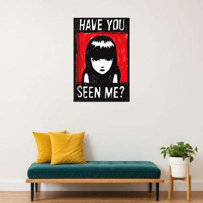 Have You Seen Me Emily The Strange Fictional Healing Power Poster Wall Art Print Home Wall Decor