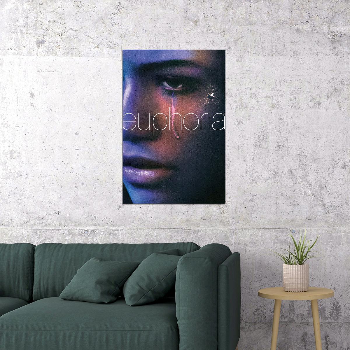 Euphoria Season 1 Zendaya Usa Tv Show Poster Wall Art Print Home Wall Decor