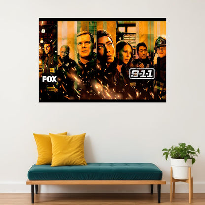 9 1 1 Emergency Save Action Tv Show Poster Wall Art Print Home Wall Decor