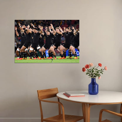 The New Zealand All Blacks Rugby World Championship Poster Wall Art Print Home Wall Decor