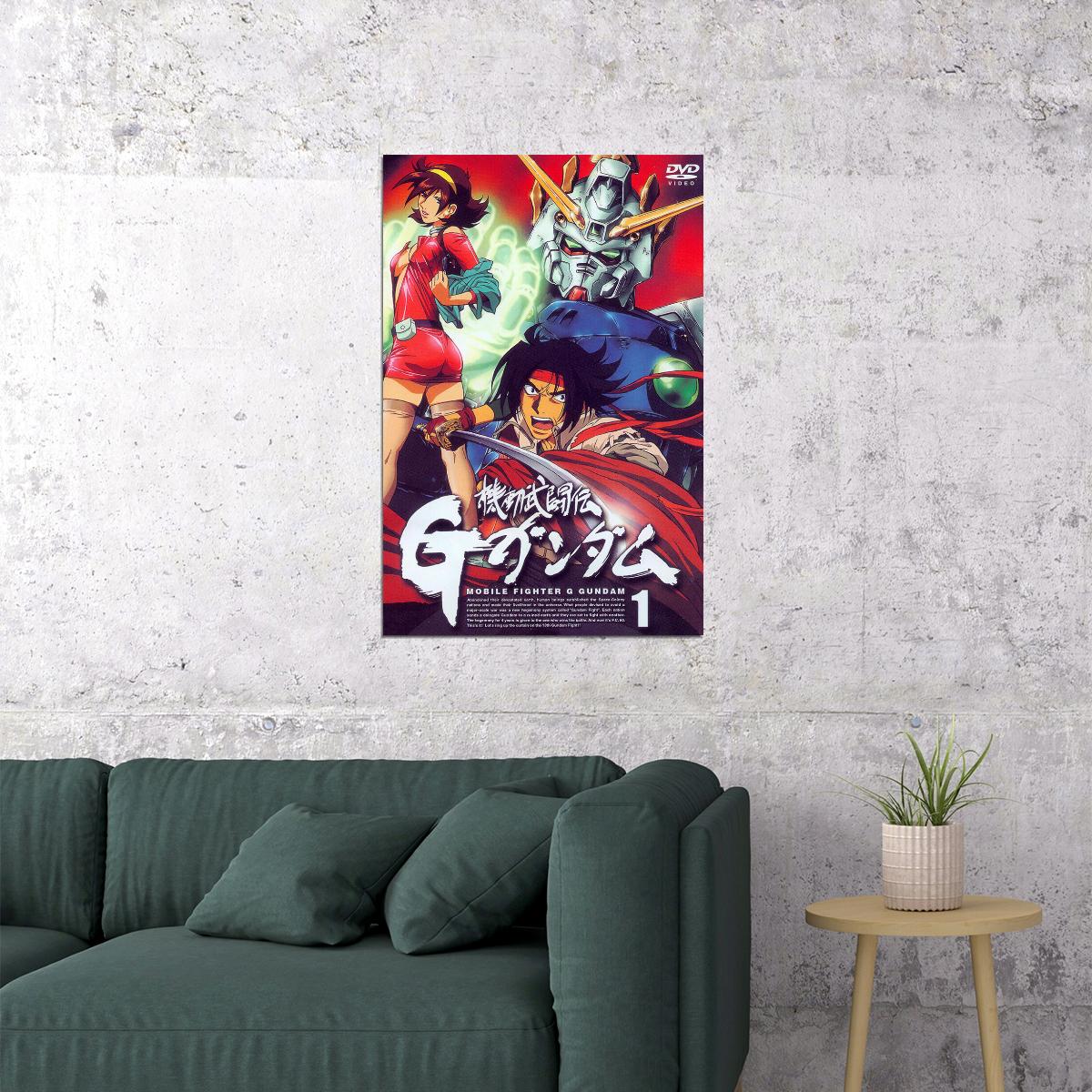 Mobile Fighter G Gundam Fight Japan Anime Poster Wall Art Print Home Wall Decor