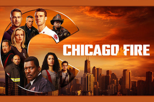 Chicago Fire Season 8 Save People Tv Show Poster Wall Art Print Home Wall Decor