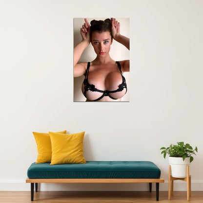 Sarah Mcdaniel Beauty Hot Girl Super Model Poster Wall Art Print Home Wall Decor