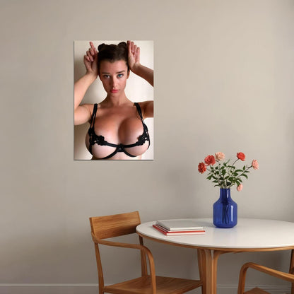 Sarah Mcdaniel Beauty Hot Girl Super Model Poster Wall Art Print Home Wall Decor