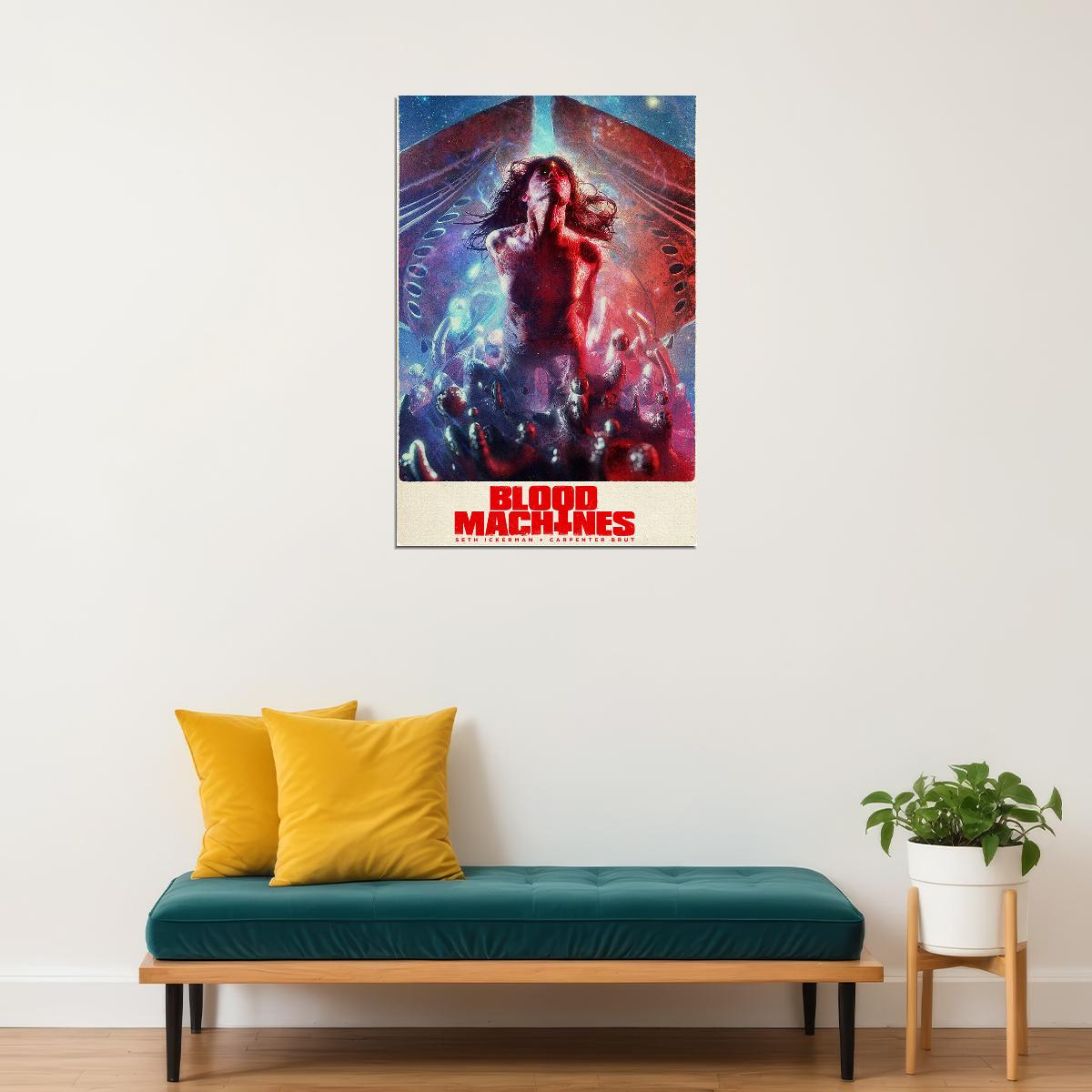 Blood Machines Cyber Punk Space Fight Hot Movie Poster Wall Art Print Home Wall Decor