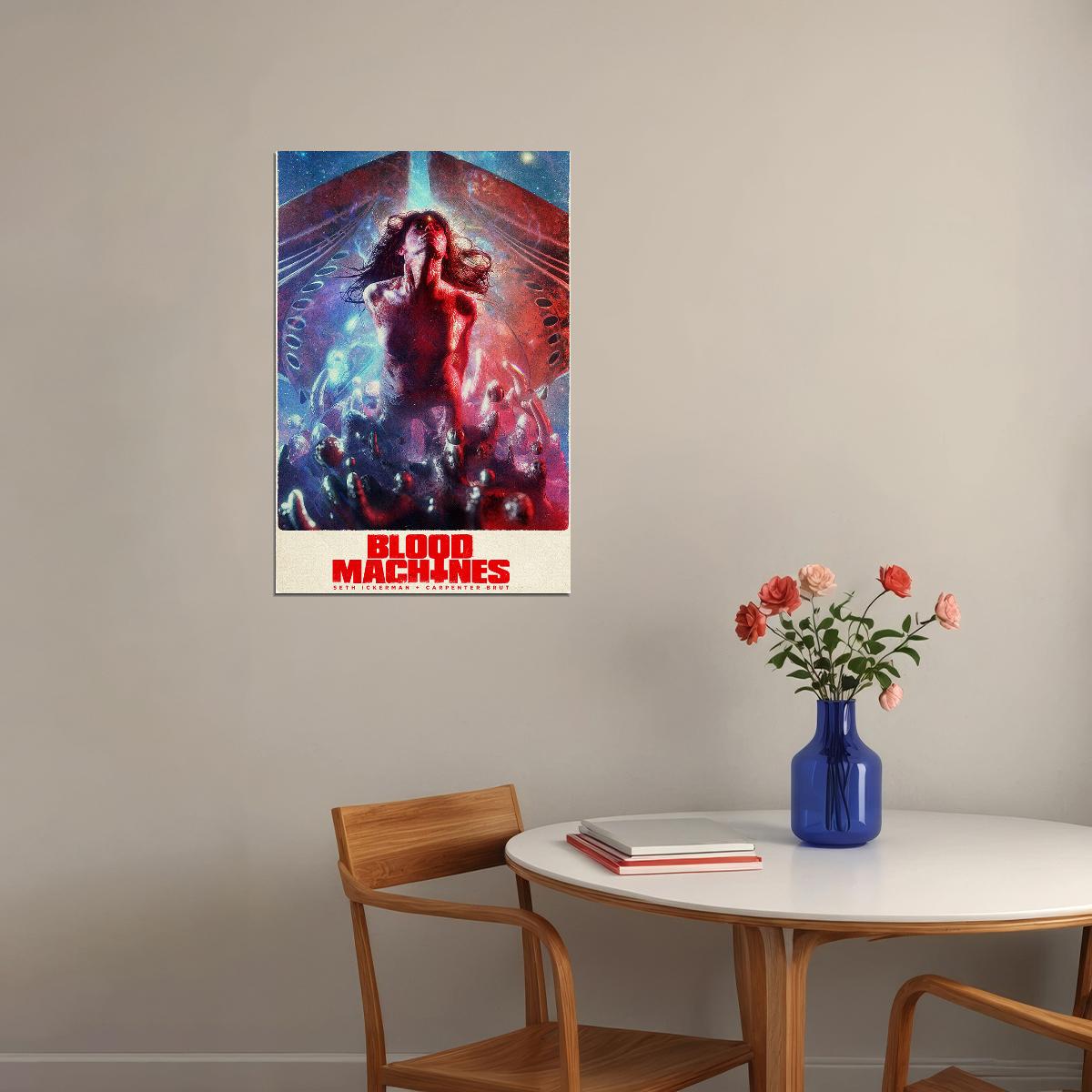 Blood Machines Cyber Punk Space Fight Hot Movie Poster Wall Art Print Home Wall Decor