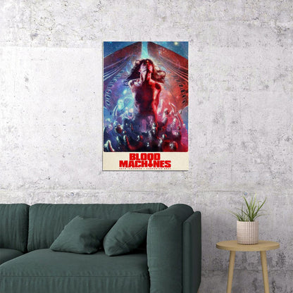 Blood Machines Cyber Punk Space Fight Hot Movie Poster Wall Art Print Home Wall Decor