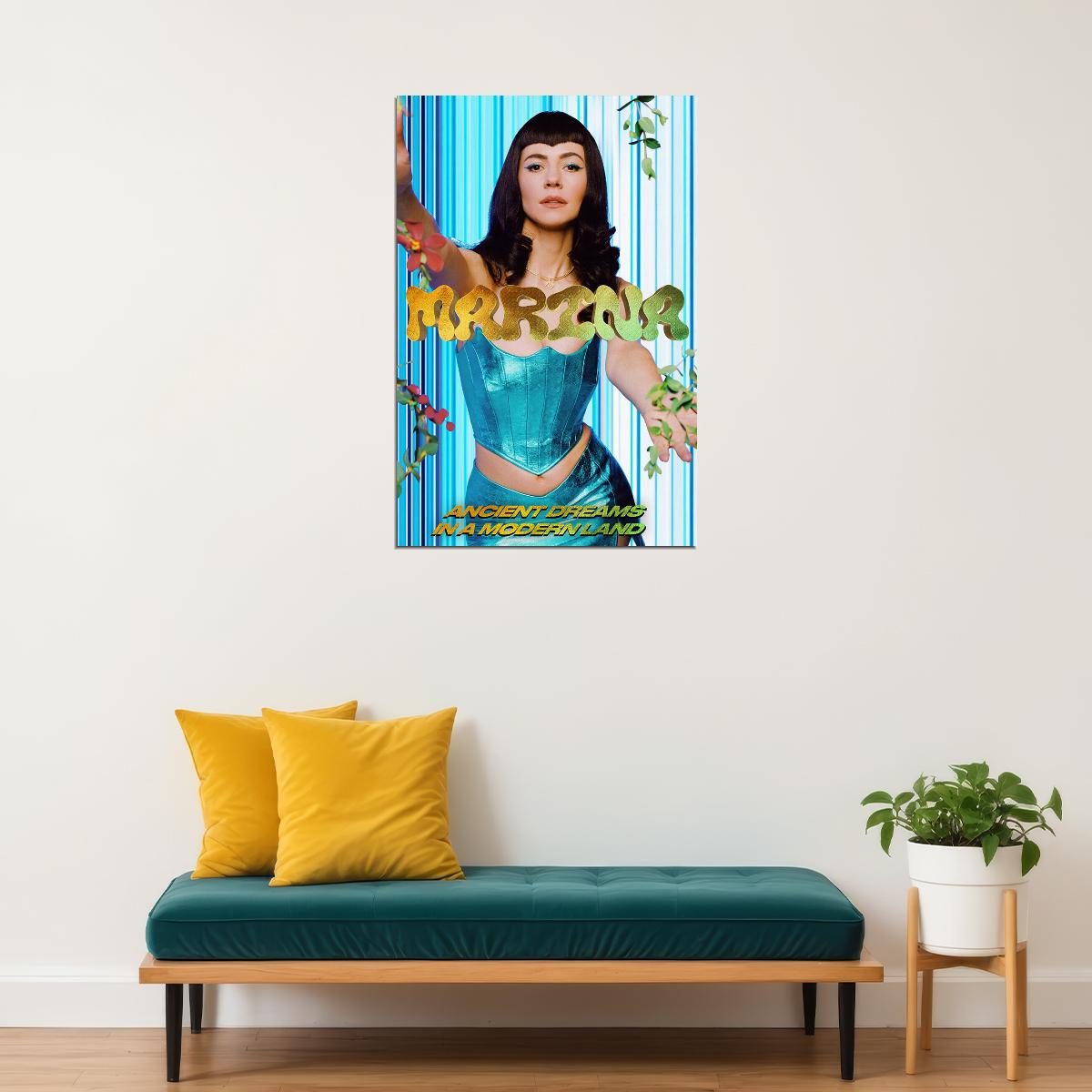 Marina Ancient Dreams In A Modern Land Music Album Poster Wall Art Print Home Wall Decor