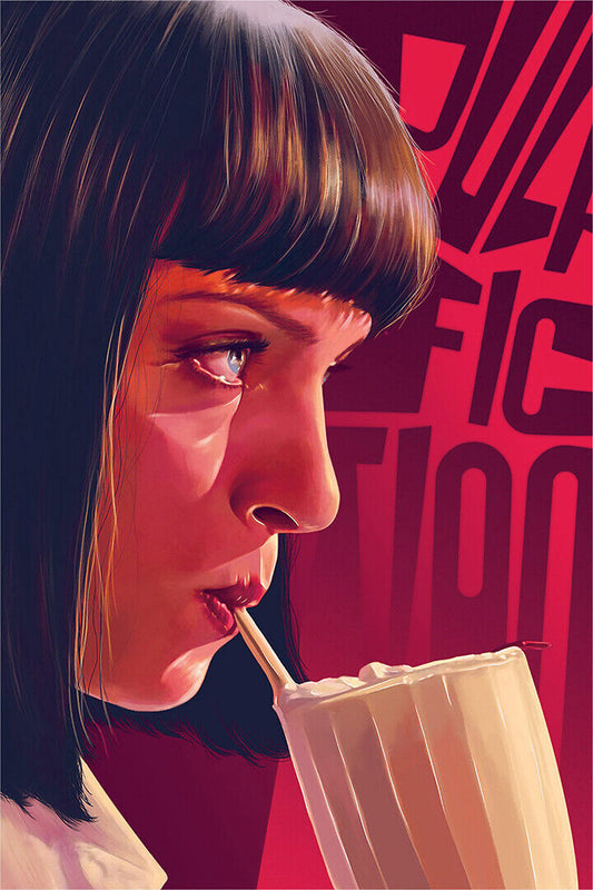 Pulp Fiction Classic Movie Drama Crime Poster Wall Art Print Home Wall Decor