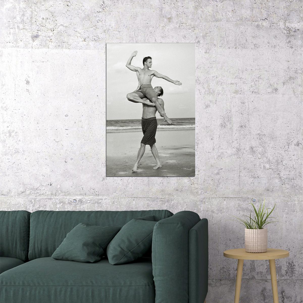 Mikhail Baryshnikov In Mid Air Poster Wall Art Print Home Wall Decor