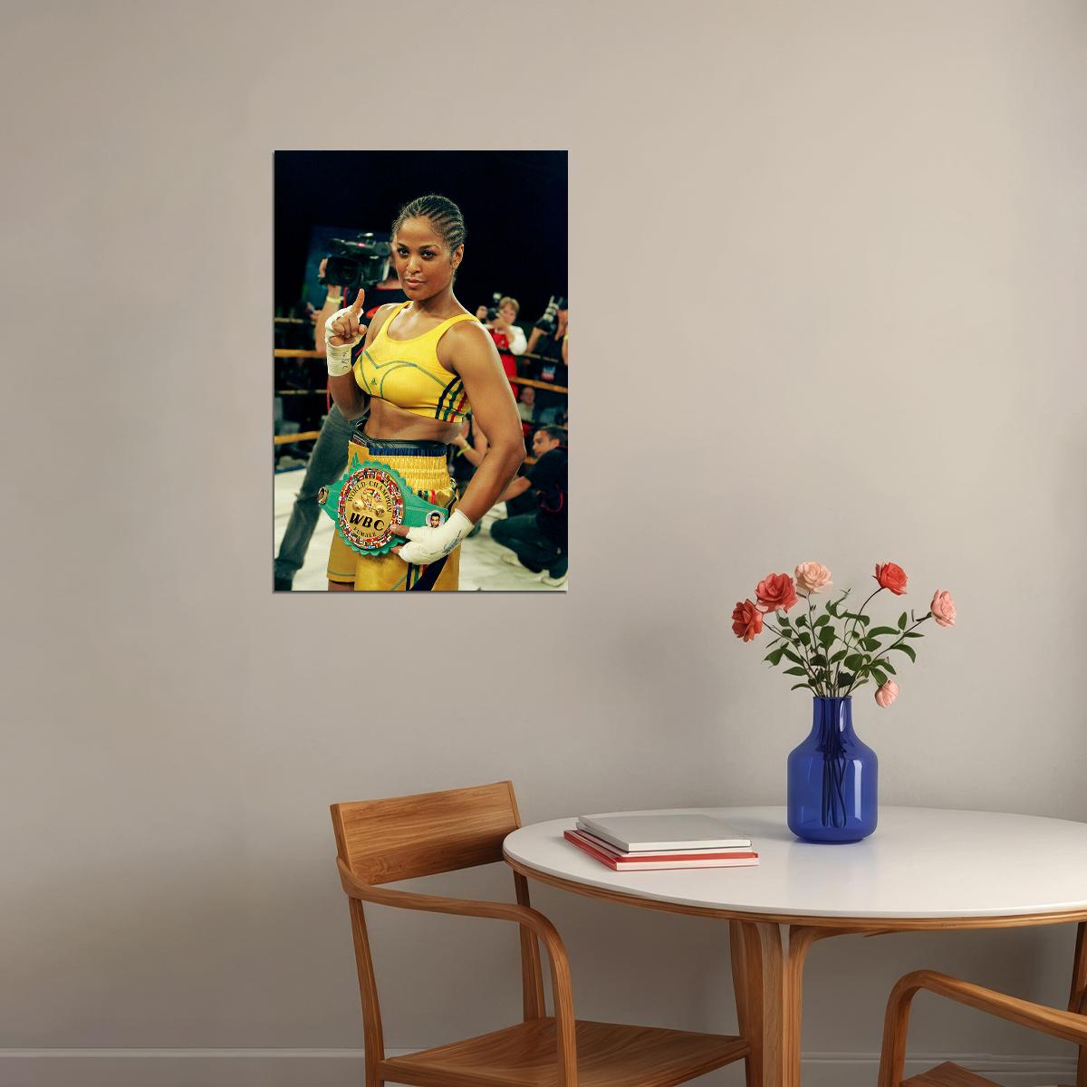 Laila Ali Standing In The Ring Boxer Poster Wall Art Print Home Wall Decor