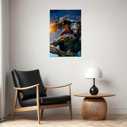 Guardians Of The Galaxy Rocket & Groot Special Poster Wall Art Print Home Wall Decor