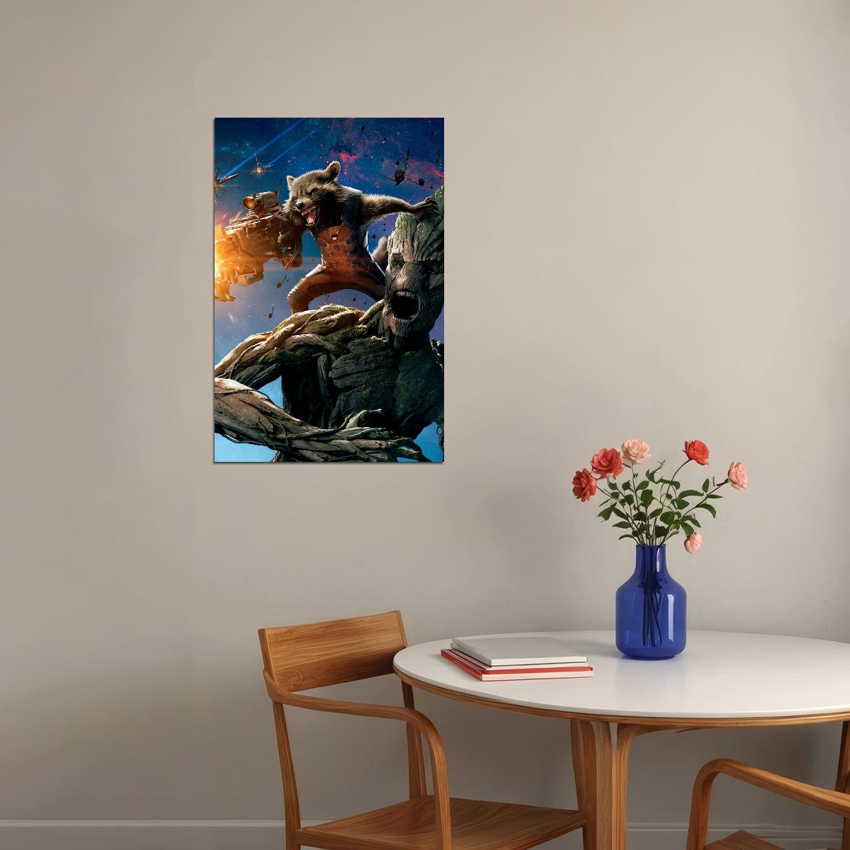 Guardians Of The Galaxy Rocket & Groot Special Poster Wall Art Print Home Wall Decor