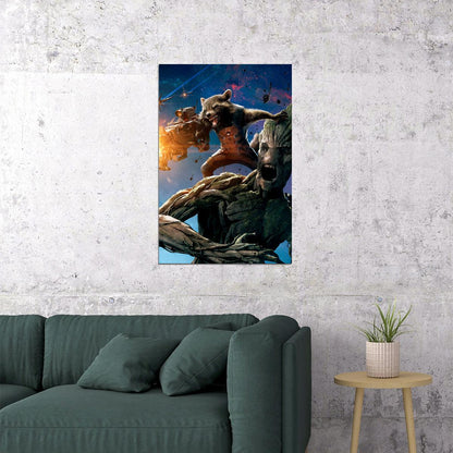 Guardians Of The Galaxy Rocket & Groot Special Poster Wall Art Print Home Wall Decor