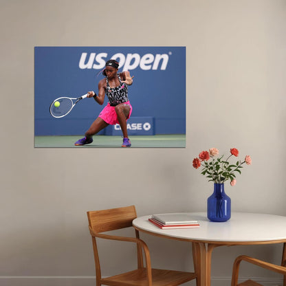 Coco Gauff Athlete American Tennis Player Poster Wall Art Print Home Wall Decor