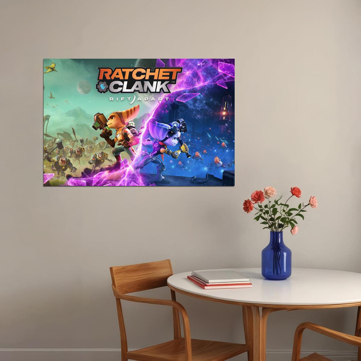 Ratchet And Clank: Rift Apart Video Games Marksmanship Poster Wall Art Print Home Wall Decor