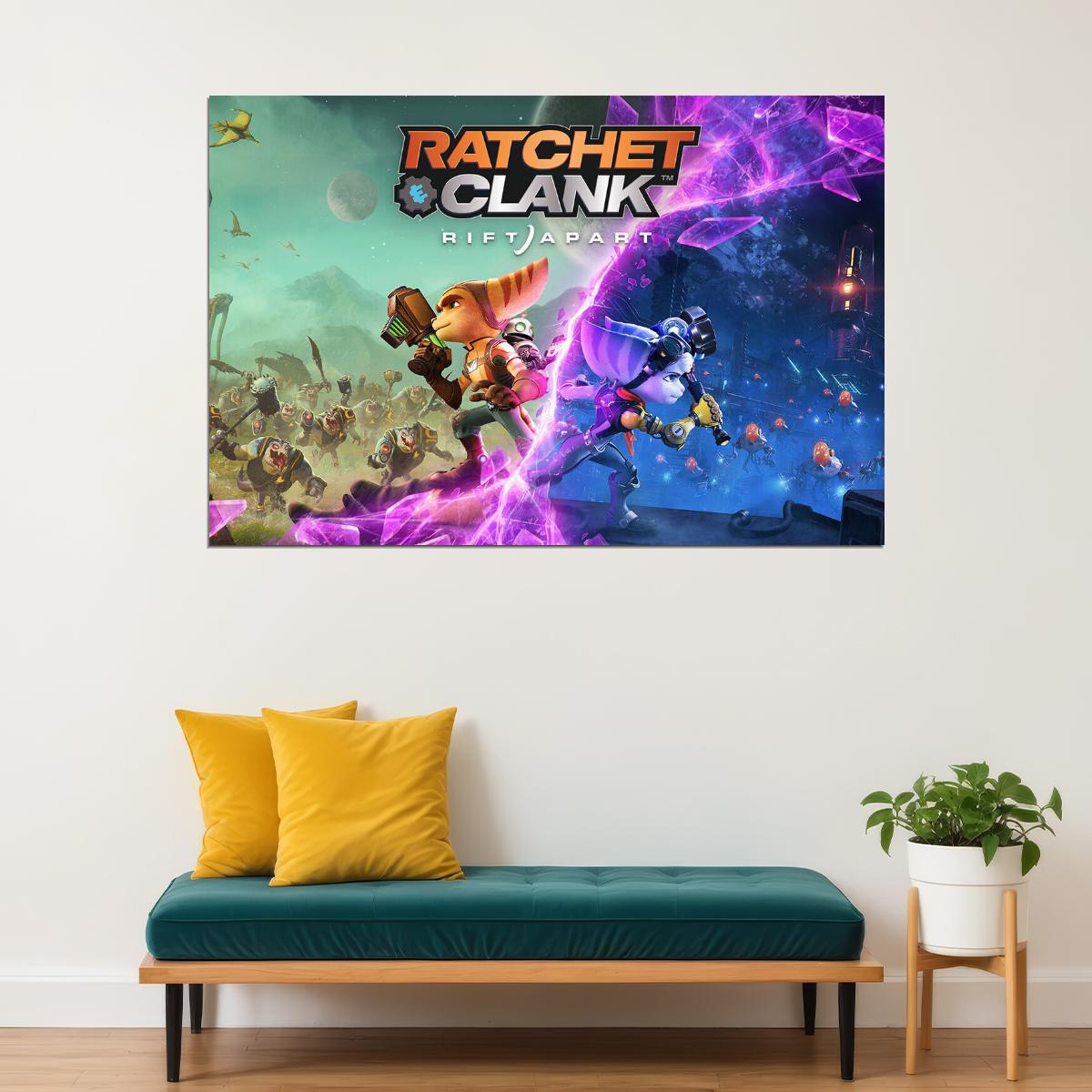 Ratchet And Clank: Rift Apart Video Games Marksmanship Poster Wall Art Print Home Wall Decor