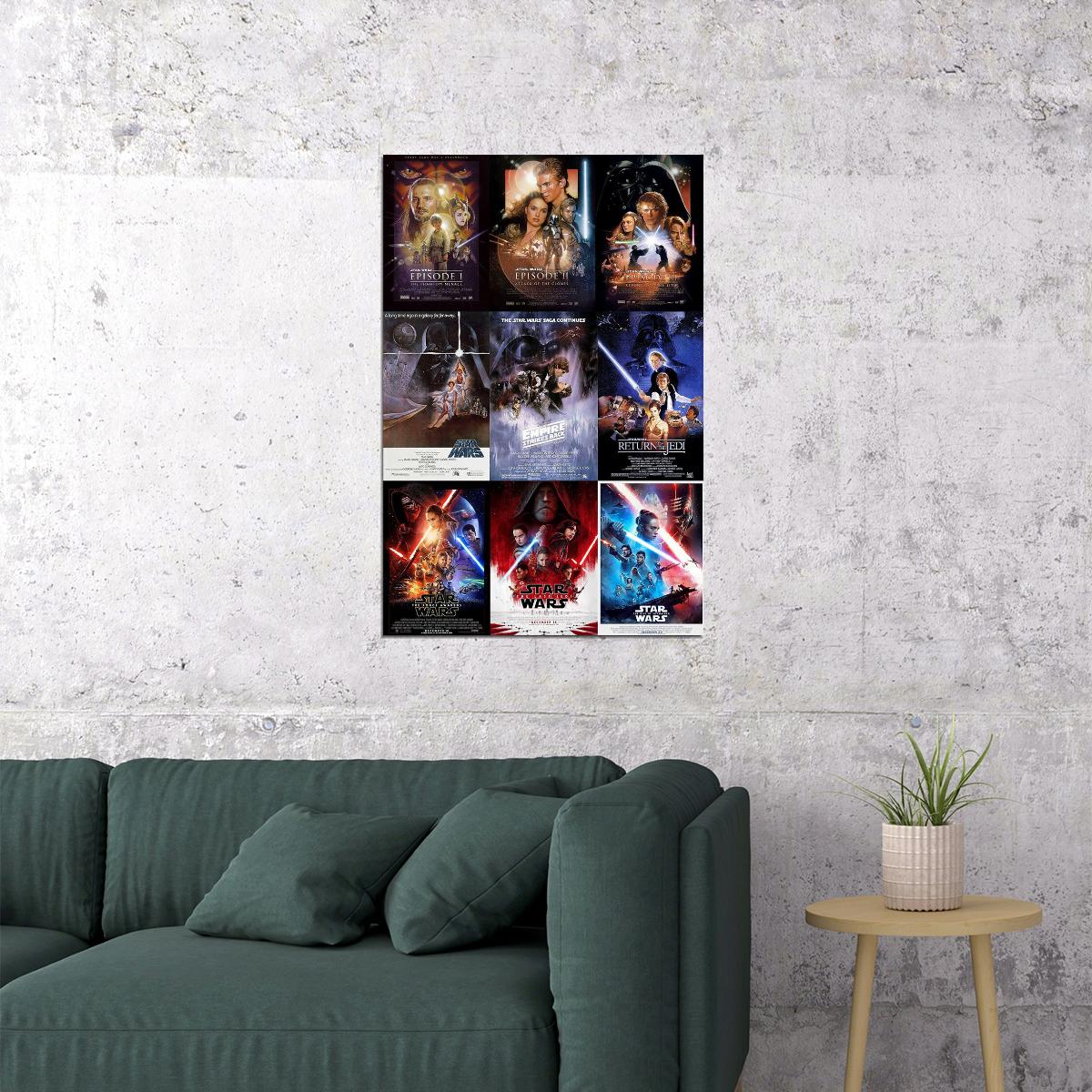 Star Wars Movie Adventure Excitement Poster Wall Art Print Home Wall Decor