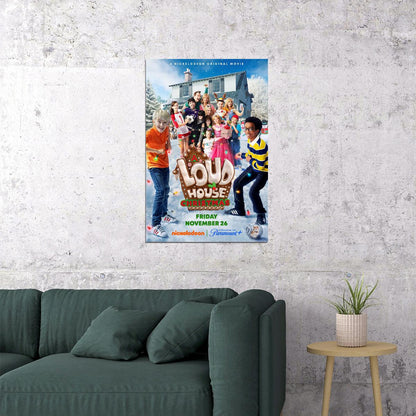 A Loud House Christmas Movie Comedy Family Poster Wall Art Print Home Wall Decor