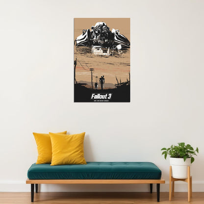 Fallout 3 Video Game Games Adventure Open World Poster Wall Art Print Home Wall Decor