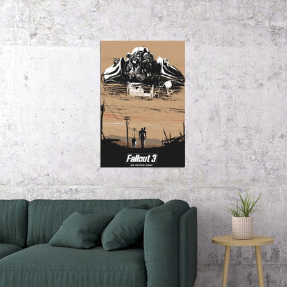 Fallout 3 Video Game Games Adventure Open World Poster Wall Art Print Home Wall Decor