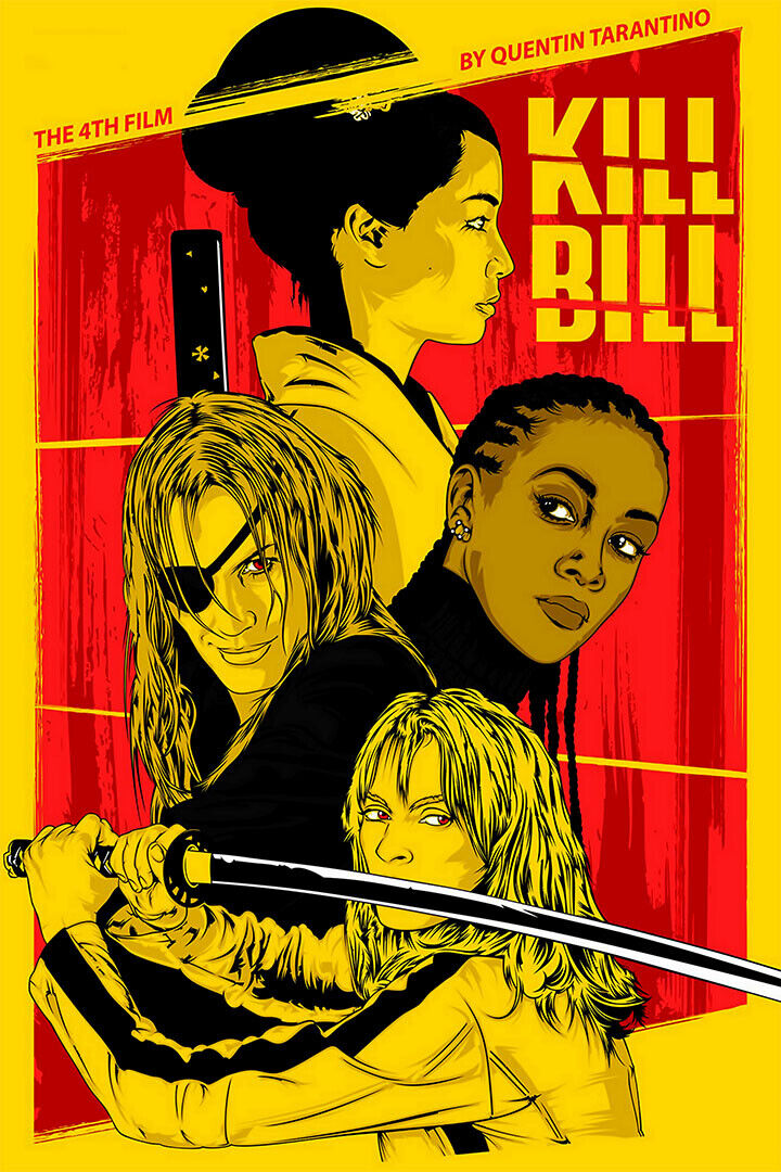 Kill Bill Vol 1 Movie Horror Crime Action Poster Wall Art Print Home Wall Decor