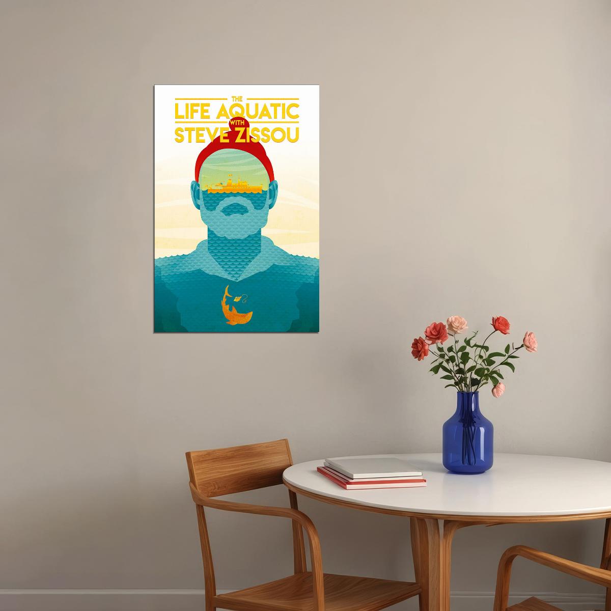 The Life Aquatic With The Steve Zissou Poster Wall Art Print Home Wall Decor