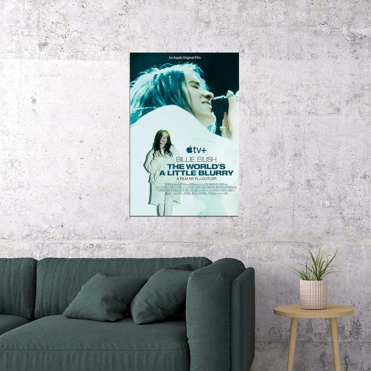 Billie Eilish: The World's A Little Blurry Music Documentary Poster Wall Art Print Home Wall Decor