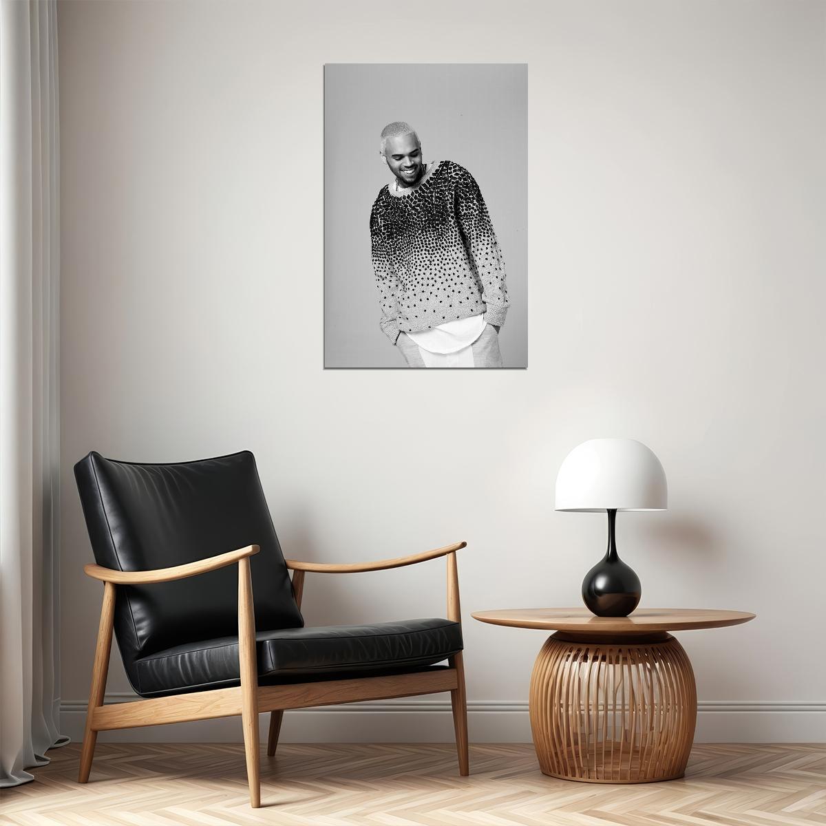 Chris Brown Photoshoot Rap Artist Singer Poster Wall Art Print Home Wall Decor