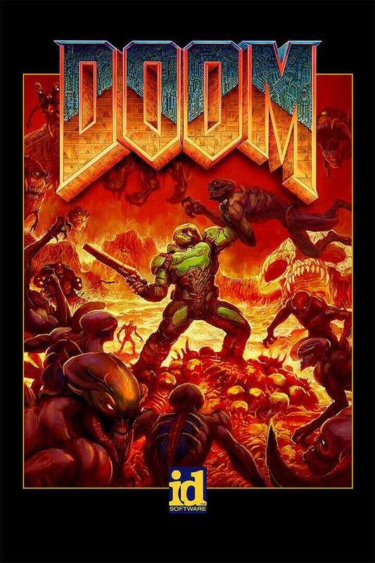 The Ultimate Doom Vintage Video Game Series Poster Wall Art Print Home Wall Decor