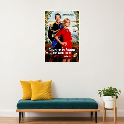 A Christmas Prince 2019 Movie The Royal Baby Family Poster Wall Art Print Home Wall Decor