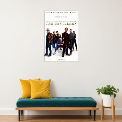 The Gentlemen Movie 2020 Comedy Action Movie Poster Wall Art Print Home Wall Decor