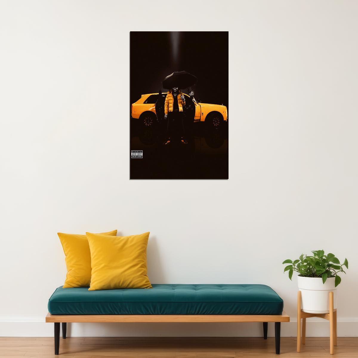 Key Glock Yellow Tape 2020 Rap Album Singer Poster Wall Art Print Home Wall Decor