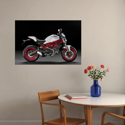 Ducati Monster Sports Motorcycle Expensive Poster Wall Art Print Home Wall Decor