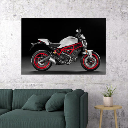 Ducati Monster Sports Motorcycle Expensive Poster Wall Art Print Home Wall Decor