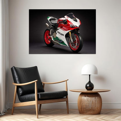 Ducati 1299 Panigale R Final Edition Motorcycle Poster Wall Art Print Home Wall Decor