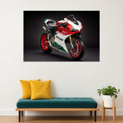 Ducati 1299 Panigale R Final Edition Motorcycle Poster Wall Art Print Home Wall Decor