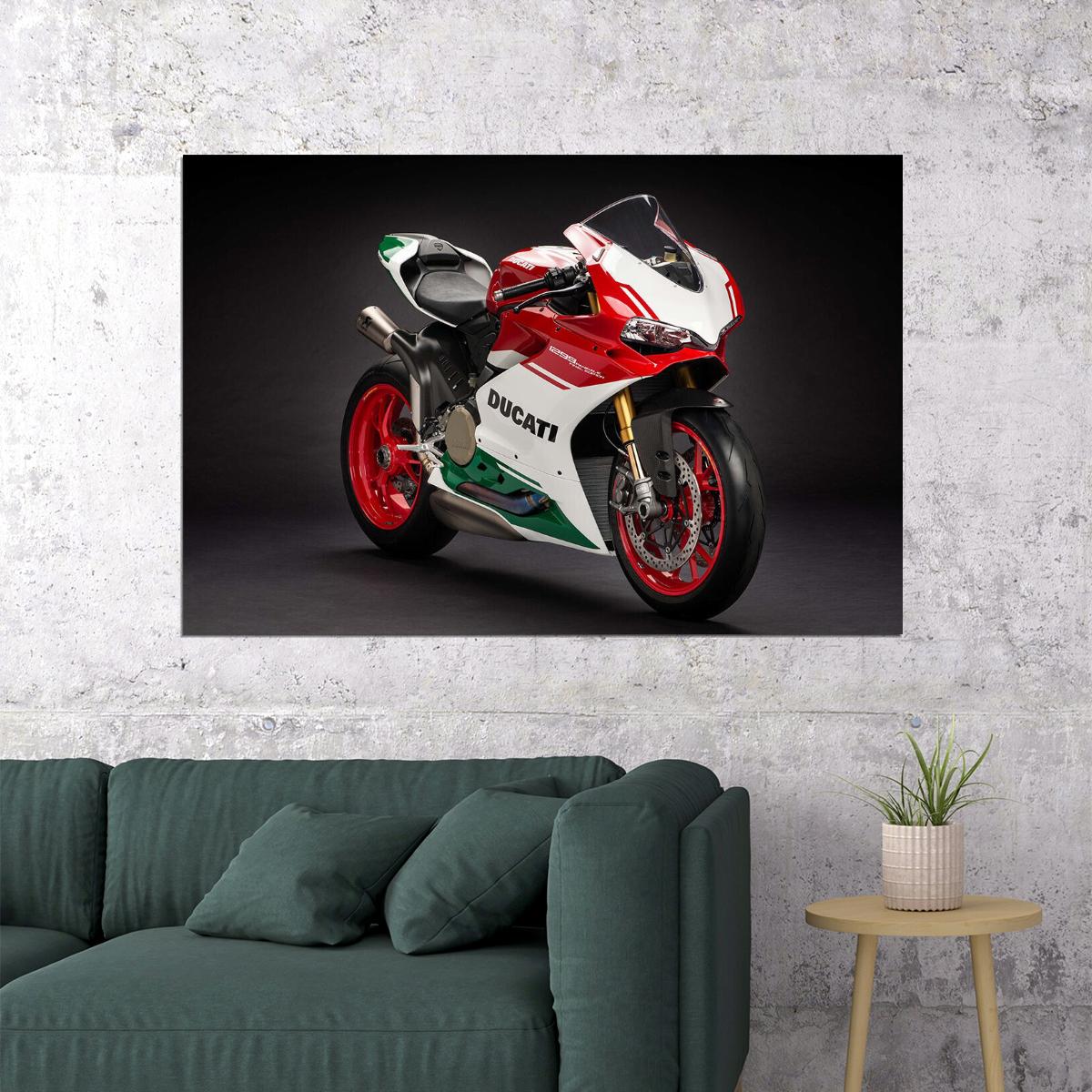 Ducati 1299 Panigale R Final Edition Motorcycle Poster Wall Art Print Home Wall Decor