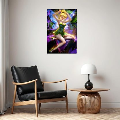 Tinkerbell Cartoon Pure Magic Poster Wall Art Print Home Wall Decor