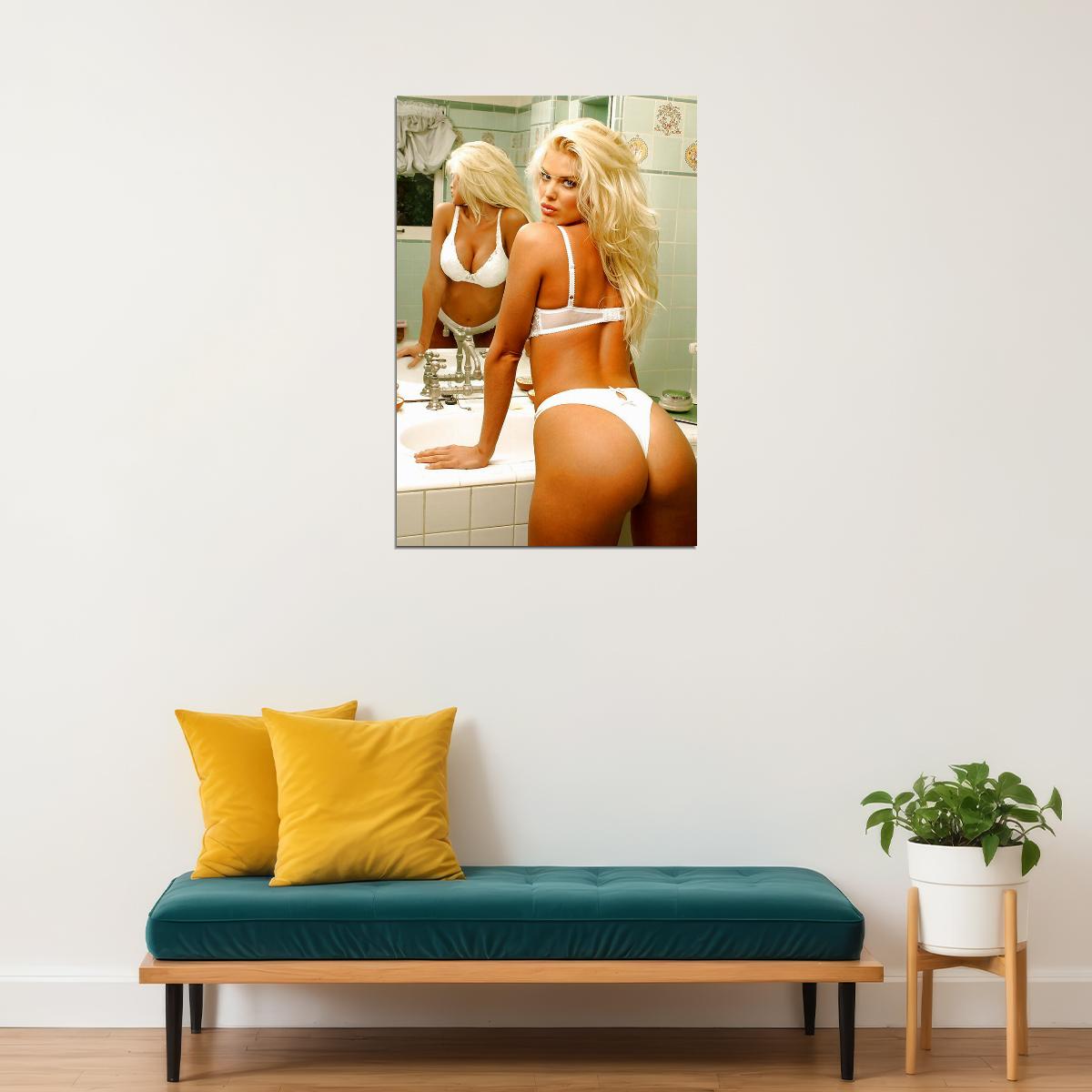 Victoria Silvstedt Hot Beauty In The Shower Poster Wall Art Print Home Wall Decor