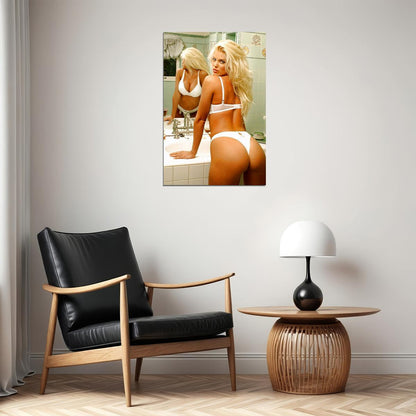 Victoria Silvstedt Hot Beauty In The Shower Poster Wall Art Print Home Wall Decor