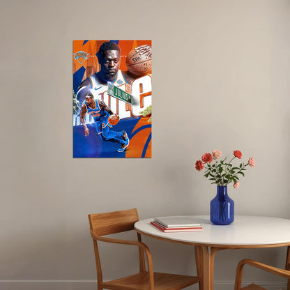 Julius Randle New York Knicks Basketball Star Poster Wall Art Print Home Wall Decor