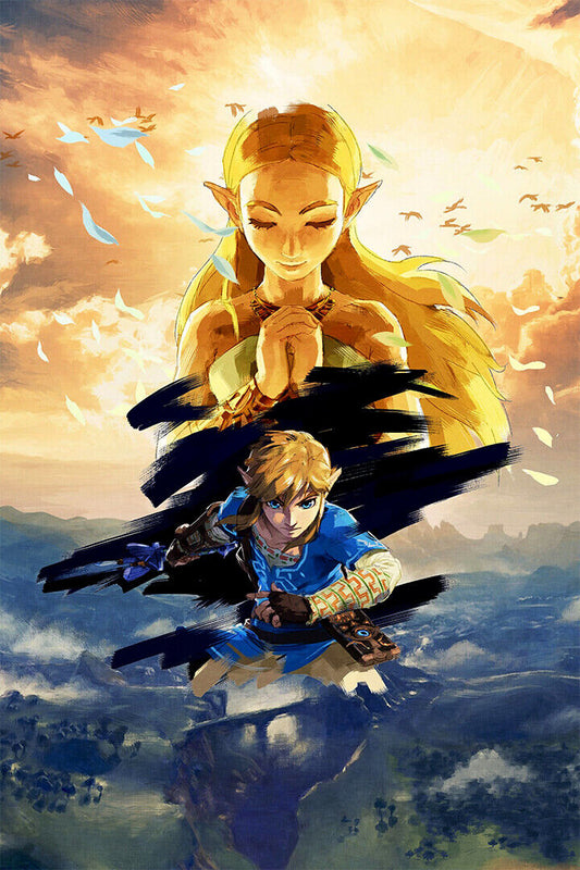 The Legend Of Zelda Breath Of The Wild Movie Poster Wall Art Print Home Wall Decor