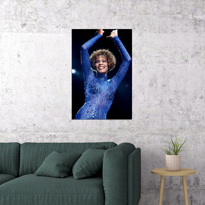 Whitney Houston Composer Actor Poster Wall Art Print Home Wall Decor