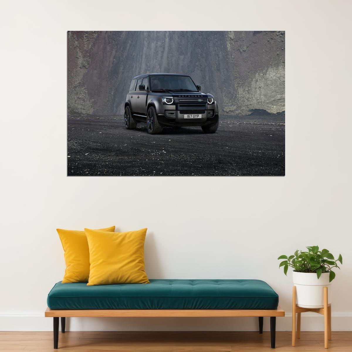 Land Rover Defender 110 V8 Carpathian Edition Poster Wall Art Print Home Wall Decor