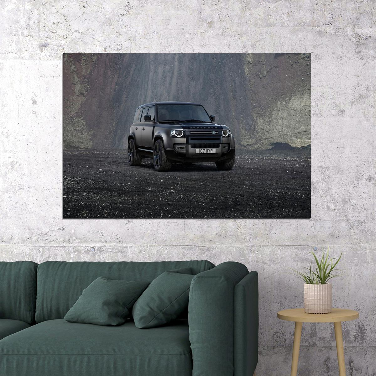 Land Rover Defender 110 V8 Carpathian Edition Poster Wall Art Print Home Wall Decor