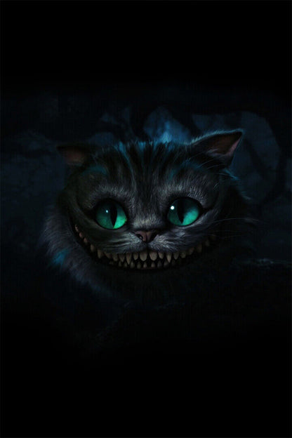 Alice In Wonderland Cheshire Cat Movie Poster Wall Art Print Home Wall Decor